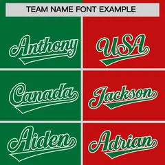 Kelly Green Red Four Squares Performance Polo Shirt 3
