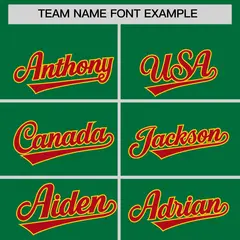 Kelly Green Red-Gold Varsity Full-Snap Letterman Jacket Hoodie 5