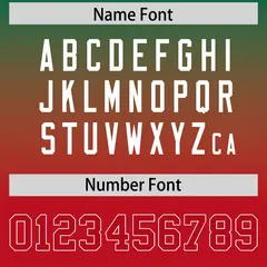Kelly Green Red Gradient Side Pattern Football Jersey 4