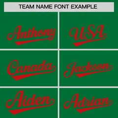 Kelly Green Red Graffiti Wind Mark Baseball Jersey 3