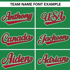 Kelly Green Red-Kelly Green Raglan Letterman Jacket 3