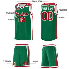 Kelly Green Red White Color Charge Series Basketball Jersey 5
