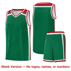 Kelly Green Red White Color Charge Series Basketball Jersey 7