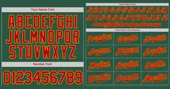 Kelly Green Red-Yellow Authentic Classic Baseball Jersey 5