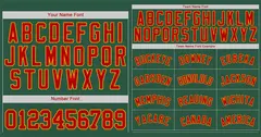 Kelly Green Red-Yellow Authentic Classic Baseball Jersey 3