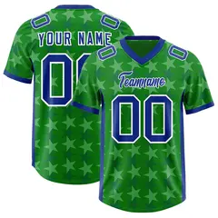 Kelly Green Royal All Star Graffiti Pattern Football Jersey 1