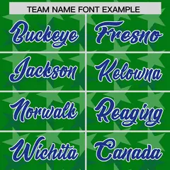 Kelly Green Royal All Star Graffiti Pattern Football Jersey 3
