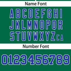 Kelly Green Royal Gradient Ribbed Authentic Baseball Jersey 4