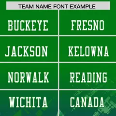 Kelly Green Royal Star Gradient Flag Football Jersey 3