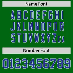 Kelly Green Royal Star Pattern Raglan Football Jersey 4