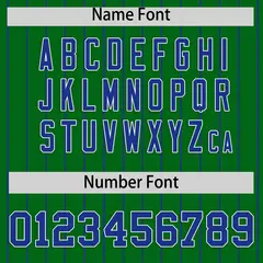 Kelly Green Royal Stripe Raglan Baseball Jersey 4