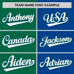Kelly Green Royal Striped Two Tone Authentic Baseball Jersey 3