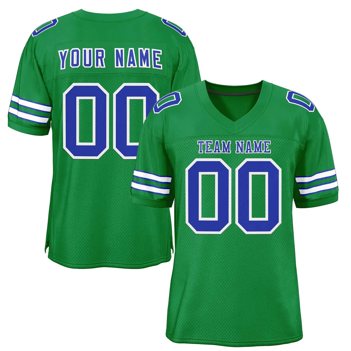 Kelly Green Royal-White Classic Football Jersey
