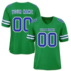 Kelly Green Royal-White Classic Football Jersey