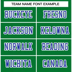 Kelly Green Royal-White Classic Football Jersey 3
