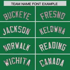 Kelly Green Sequined Trim Athletic Basketball Jersey 3