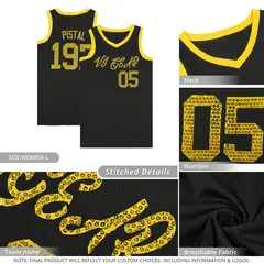 Kelly Green Sequined Trim Athletic Basketball Jersey 5
