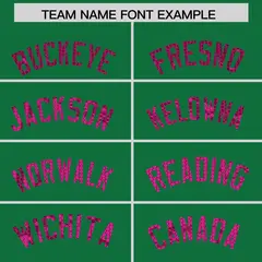 Kelly Green Sequined Trim Athletic Basketball Jersey 3