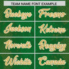 Kelly Green Snakeskin Graffiti Pattern Football Jersey 3
