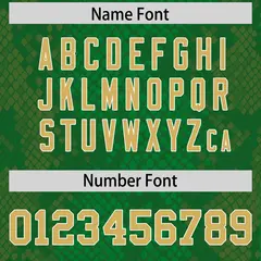 Kelly Green Snakeskin Graffiti Pattern Football Jersey 4