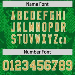 Kelly Green Snakeskin Graffiti Pattern Football Jersey 4