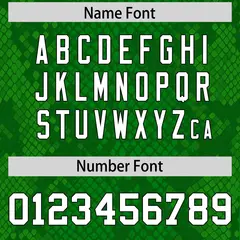 Kelly Green Snakeskin Graffiti Pattern Football Jersey 4