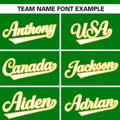 Kelly Green Stand Collar Classic Baseball Jersey 3