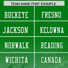 Kelly Green Star Gradient Flag Football Jersey 3