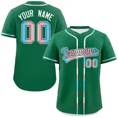 Kelly Green Transgender Pride Month Classic Baseball Jersey 1