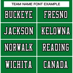 Kelly Green White-Black Classic Authentic Football Jersey 3