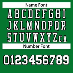 Kelly Green White-Black Classic Authentic Football Jersey 4
