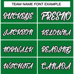 Kelly Green White-Black Classic Hockey Jersey 3