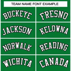 Kelly Green White-Black Classic Hockey Jersey 3