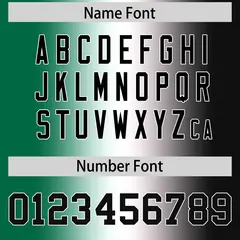 Kelly Green White-Black Gradient Football Jersey 4