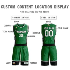 Kelly Green White Black Graffiti Lightning Basketball Jersey 3