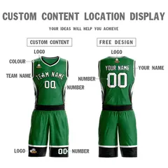 Kelly Green White Black Graffiti Lightning Basketball Jersey 3