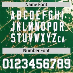 Kelly Green White Black & Shiny Gold Cracked Foil Baseball Jersey 5