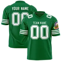 Kelly Green White Classic Authentic Football Jersey