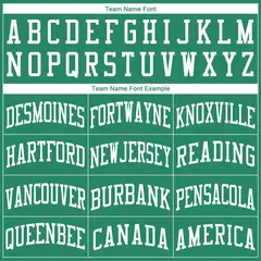 Kelly Green White Classic Basketball Jersey Set 5