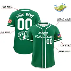 Kelly Green White Father's Day Classic Baseball Jersey 2