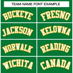 Kelly Green White-Gold Varsity Full-Snap Letterman Jacket 5