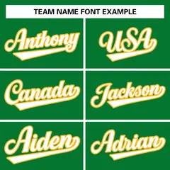 Kelly Green White-Gold Varsity Full-Snap Letterman Jacket 5