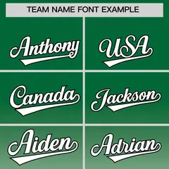 Kelly Green White Gradient Full-Snap Varsity Letterman Jacket 3