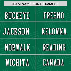 Kelly Green White Graffiti Line Authentic Football Jersey 3
