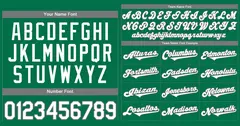 Kelly Green White-Gray Classic Authentic Baseball Jersey 3