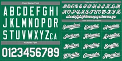 Kelly Green White-Gray Classic Authentic Baseball Jersey 3