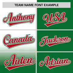 Kelly Green White Half Gradient Authentic Baseball Jersey 3