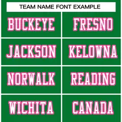 Kelly Green White-Pink Classic Authentic Football Jersey 3