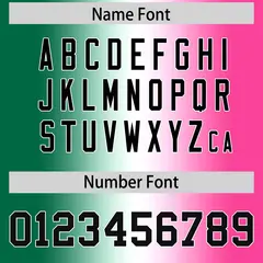 Kelly Green White-Pink Gradient Football Jersey 4