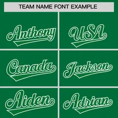 Kelly Green White Raglan Sleeves Full-Snap Varsity Letterman Two Tone Jacket Hoodie 5